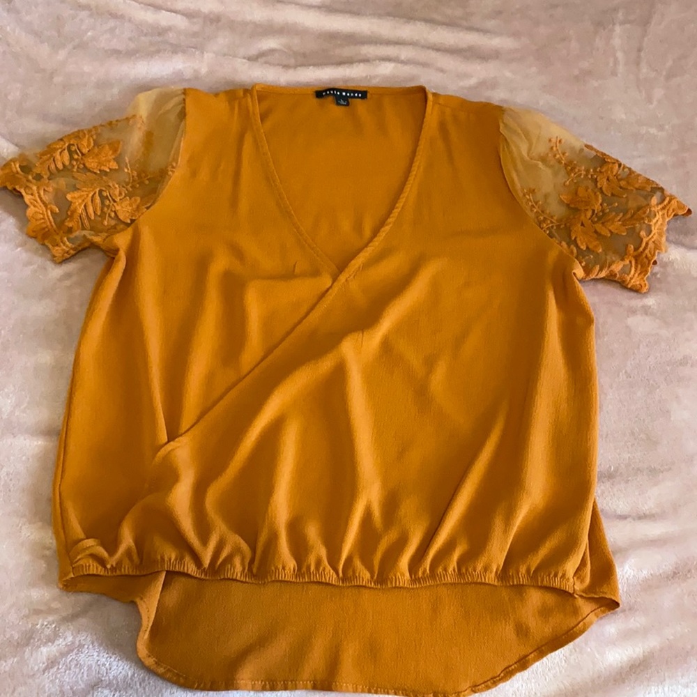 Burnt orange blouse